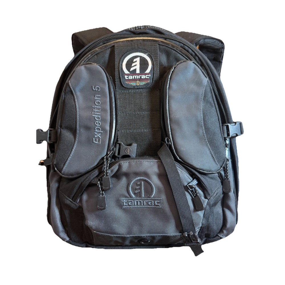 Tamrac Expedition 5‎ Model 5575 Camera Bag Backpack Black Gray Photography EUC